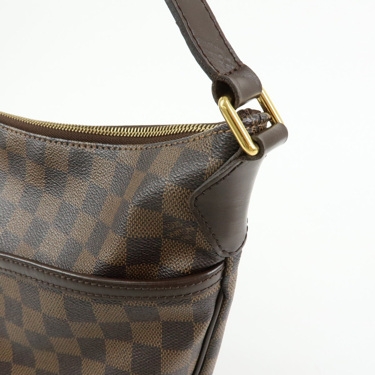 Louis Vuitton Bloomsbury Damier, Brown, Canvas, Shoulder Bag
