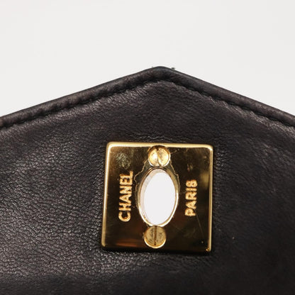 Chanel Vintage CC Flap Waist Patent Leather, Black, Patent Leather, Clutch
