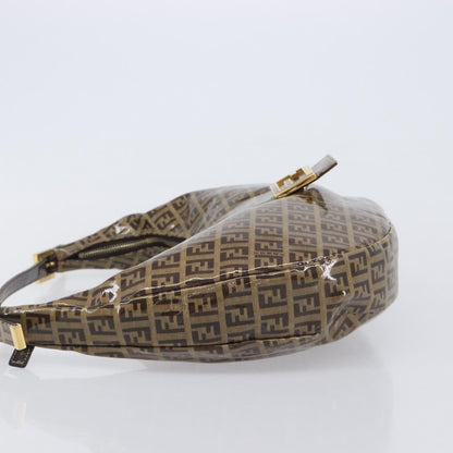 Fendi Zucchino Canvas Mamma Baguette Canvas, Brown, Canvas, Shoulder Bag