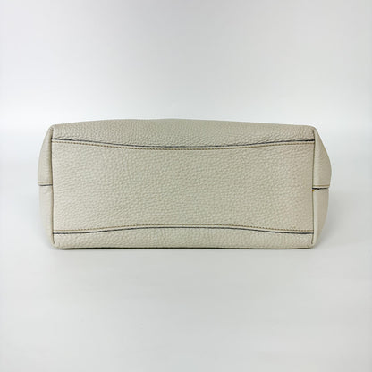 Prada Prada Vitello Phenix Leather Tote Bag Black Large phenix leather, White, Calfskin, Tote Bag