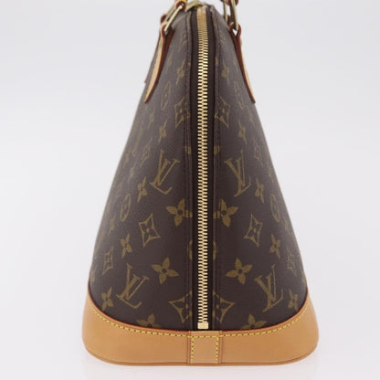 Louis Vuitton Alma Monogram Canvas, Brown, Canvas, Handbag