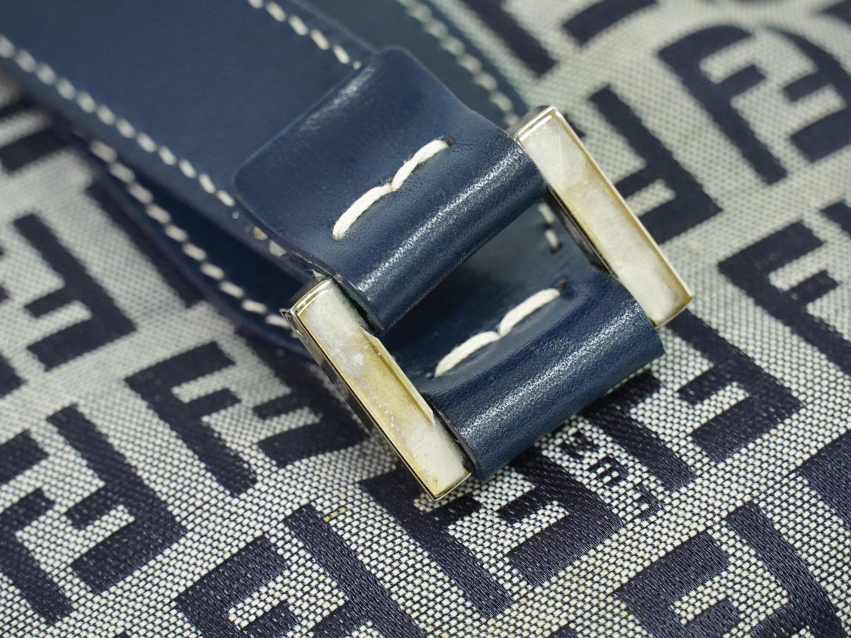 Fendi Vintage shoulderbag Canvas, Navy, Canvas, Shoulder Bag