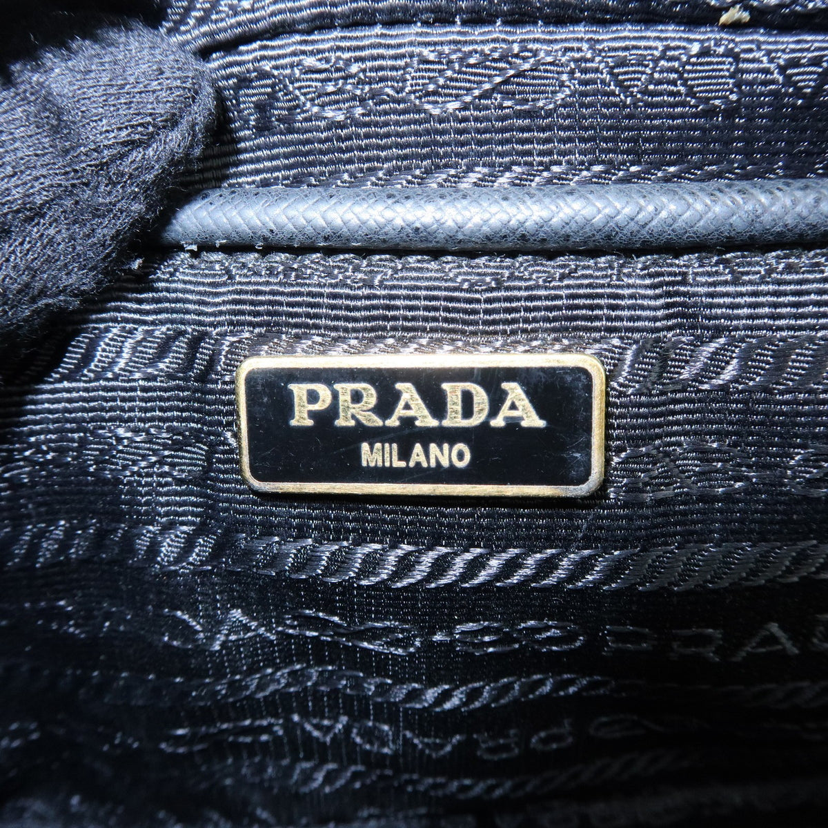 Prada Bow Camera Saffiano Leather, Black, Leather, Crossbody Bag