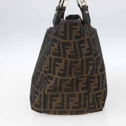 Fendi Chef Zucca Canvas, Brown, Canvas, Tote Bag