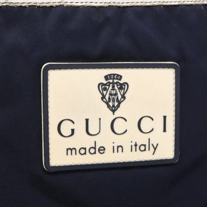 Gucci Vintage GG Coated Canvas, Navy, Nylon, Shoulder Bag