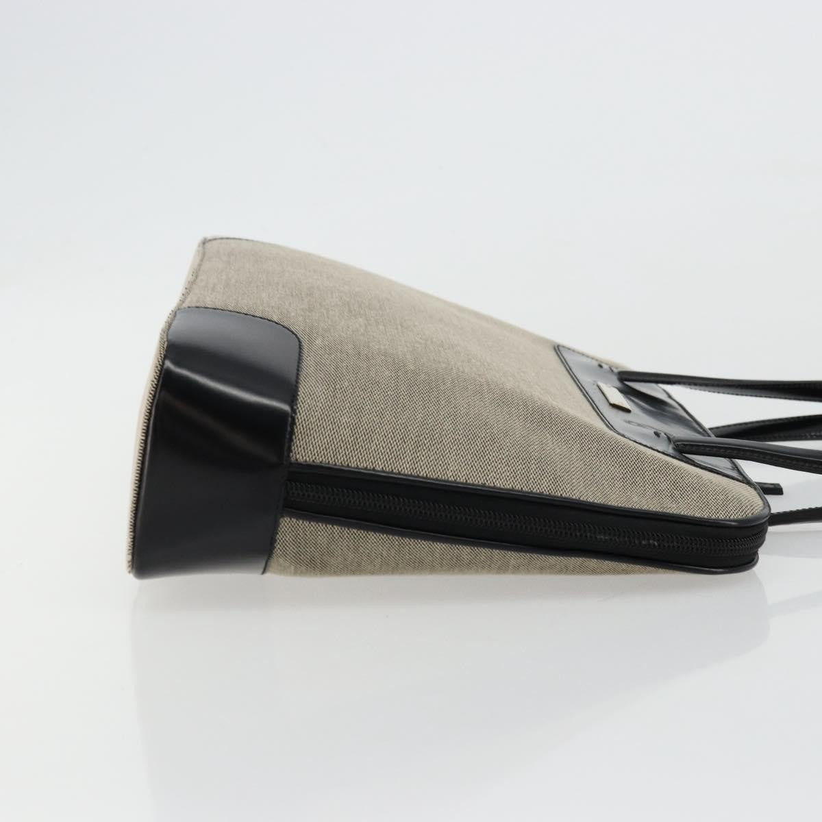 Gucci Open Tote GG Canvas and Leather, Beige, Canvas, Handbag