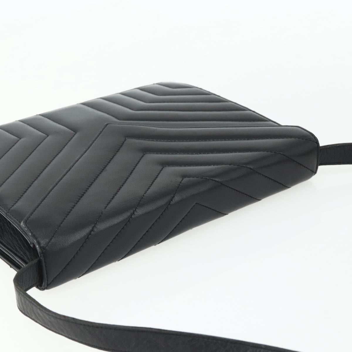 Saint Laurent Loulou NM Matelasse Chevron Leather, Black, Leather, Shoulder Bag