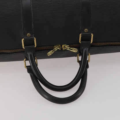 Louis Vuitton Keepall Epi Leather, Black, Leather, Travel Bag