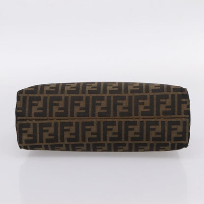 Fendi Mamma Baguette Shoulder Bag Zucca Canvas, Black, Canvas, Handbag