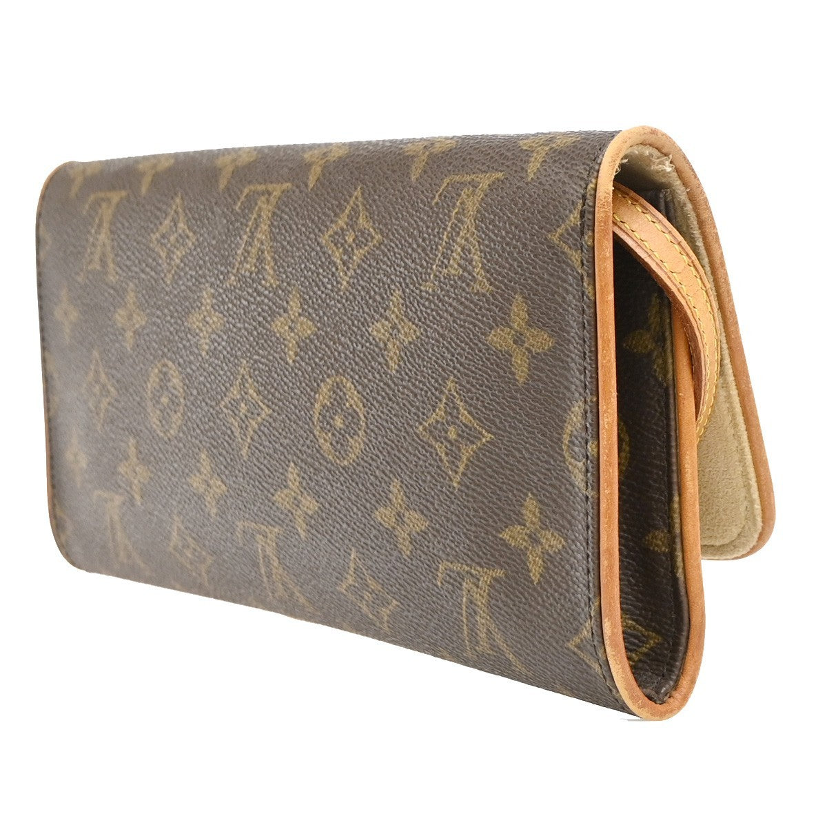 Louis Vuitton Twin Monogram Canvas, Brown, Canvas, Clutch