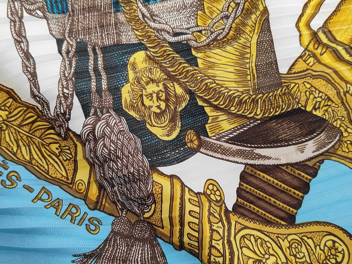 Hermes Paperoles silk, Multicolour, Silk, Scarf