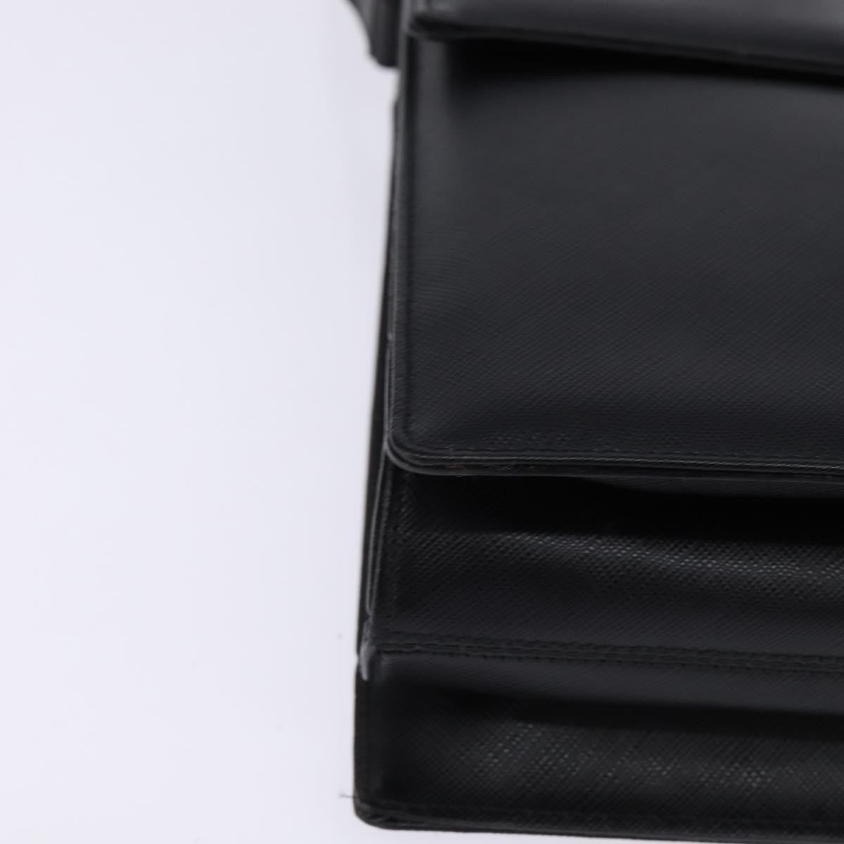 Salvatore Ferragamo Convertible Top Handle Leather, Black, Leather, Handbag