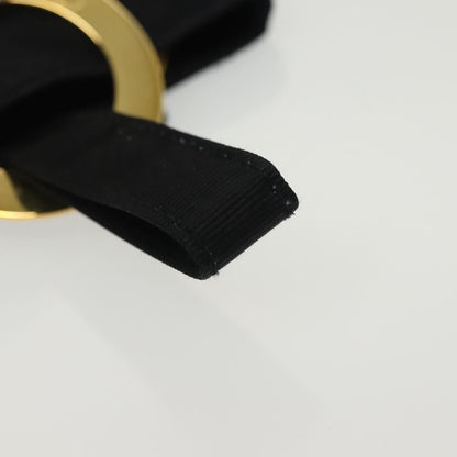Celine Circle Logo Pouch Nylon, Black, Nylon, Clutch