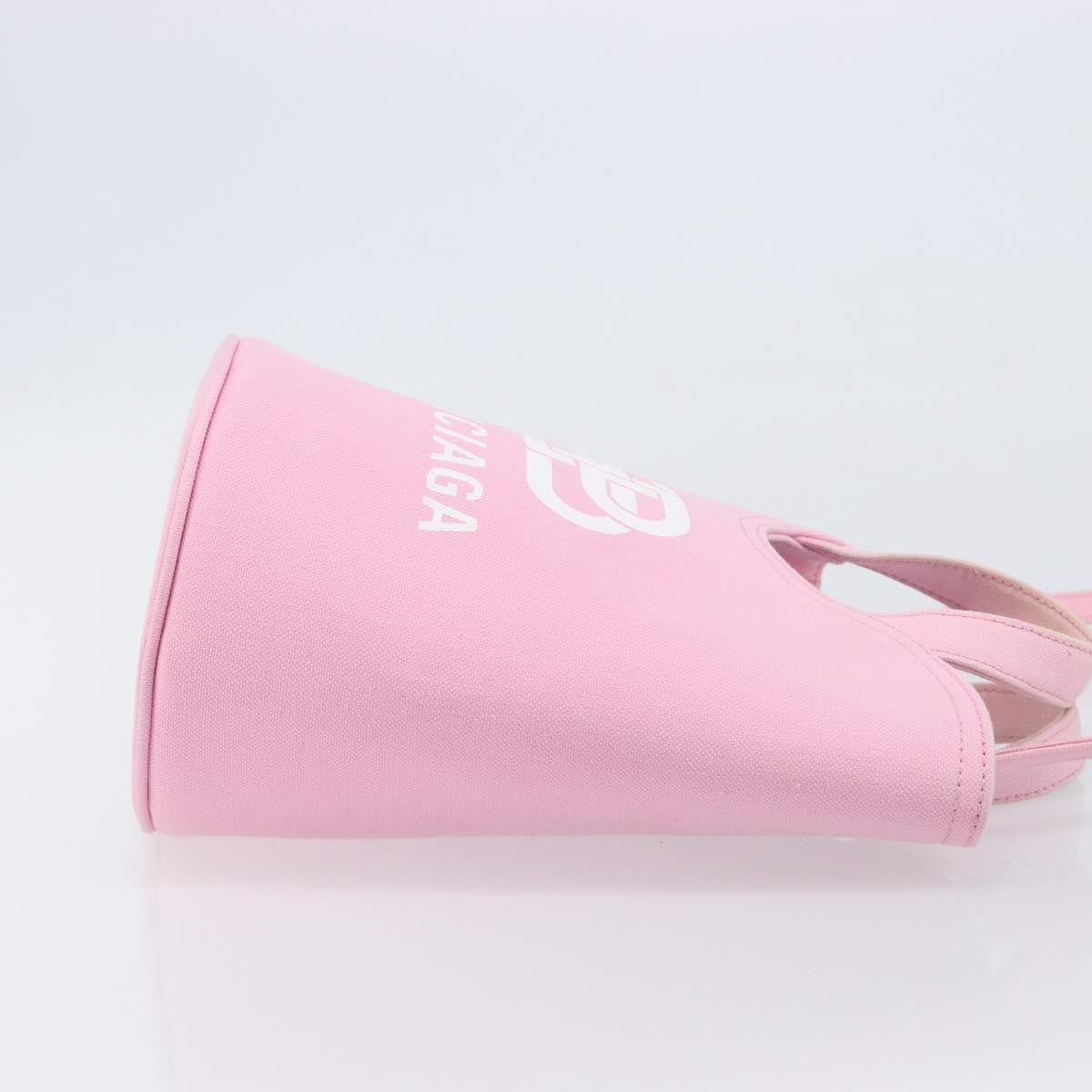 Balenciaga Wave Bucket Printed Canvas, Pink, Canvas, Tote Bag