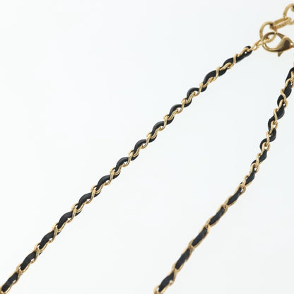 "Chanel CC Perfume Bottle Pendant Chain Long Metal with Leather, Crystals and Faux Pearl", Gold, Metal, Necklace