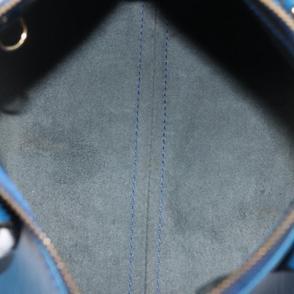 Louis Vuitton Speedy Handbag Epi Leather, BLUE, LEATHER, Handbag