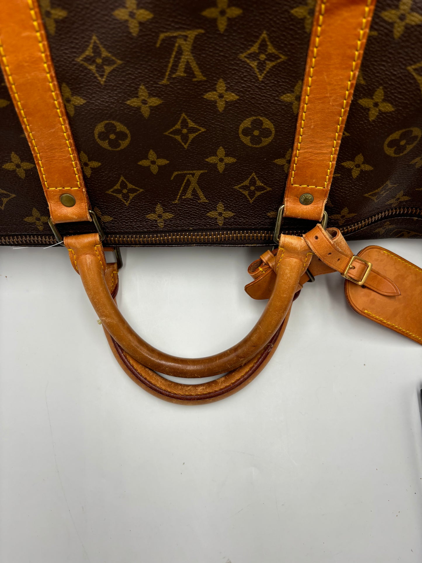 Louis Vuitton Keepall Monogram Canvas, Brown, Canvas, Travel Bag