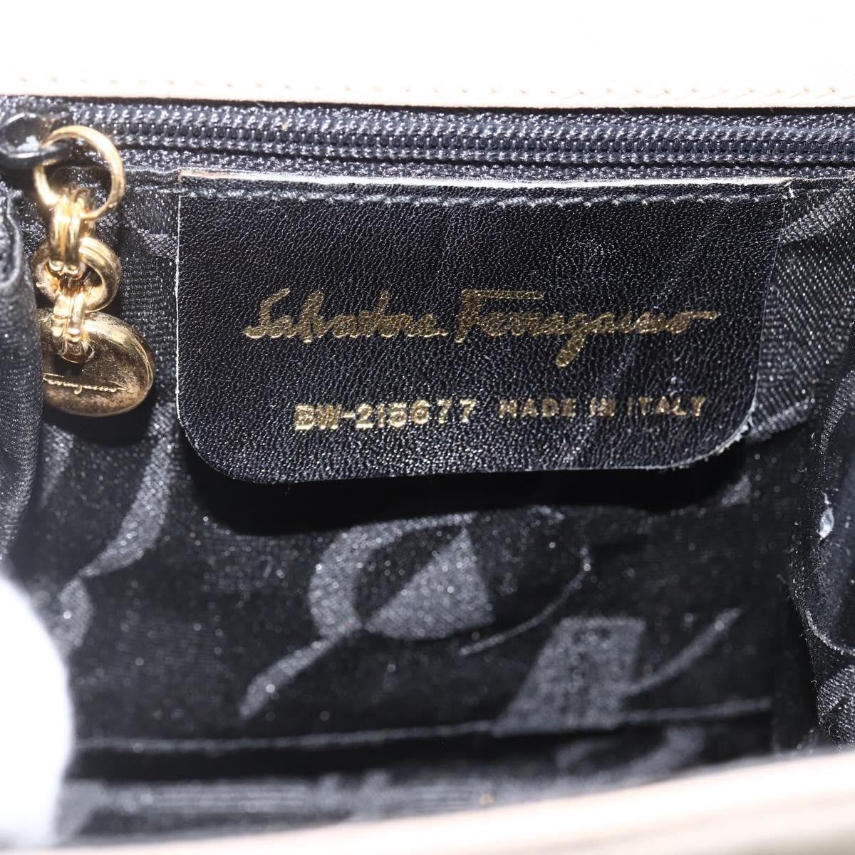 Salvatore Ferragamo Convertible Vara Bow Tote Suede, Beige, Suede, Handbag