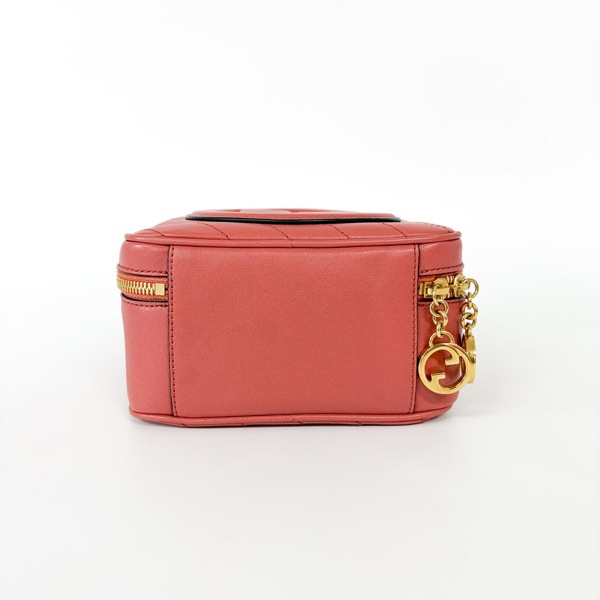 Gucci Blondie NM Top Handle Leather, Pink, Leather, Handbag