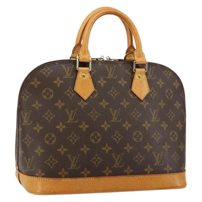 Louis Vuitton Alma Handbag Monogram Canvas, BROWN, CANVAS, Handbag