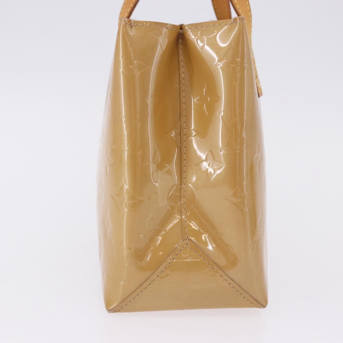 Louis Vuitton Reade Monogram Vernis, Beige, Patent Leather, Handbag
