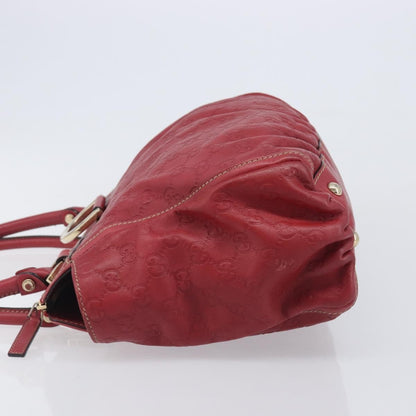 Gucci D Ring Guccissima Leather, Red, Leather, Tote Bag
