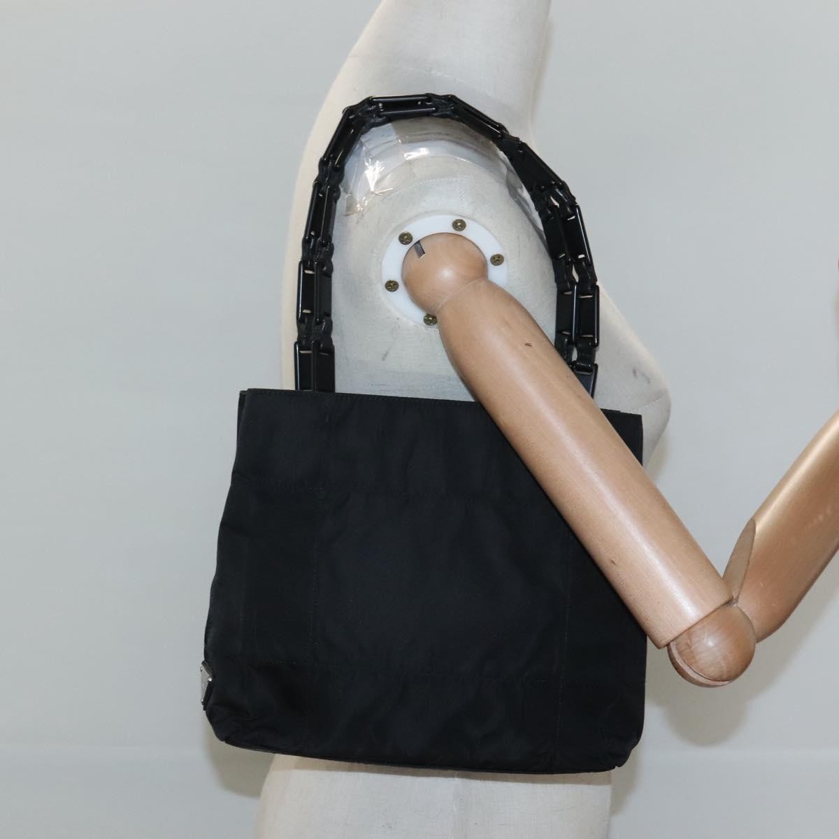 Prada Vintage Tessuto, Black, Nylon, Handbag