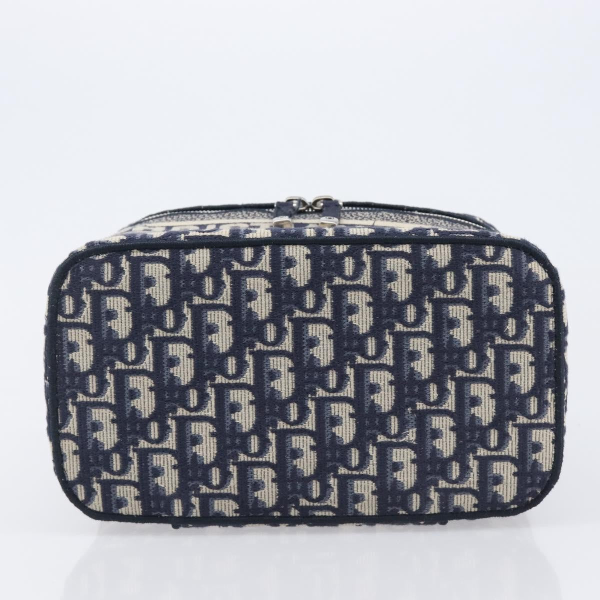 Christian Dior DiorTravel Vanity Case Oblique Canvas, Navy, Canvas, Handbag