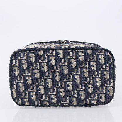 Christian Dior DiorTravel Vanity Case Oblique Canvas, Navy, Canvas, Handbag