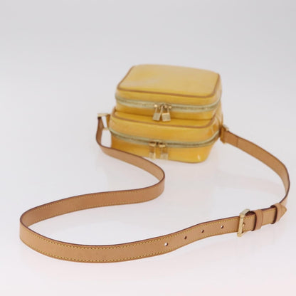 Louis Vuitton Wooster Monogram Vernis, Yellow, Patent Leather, Handbag