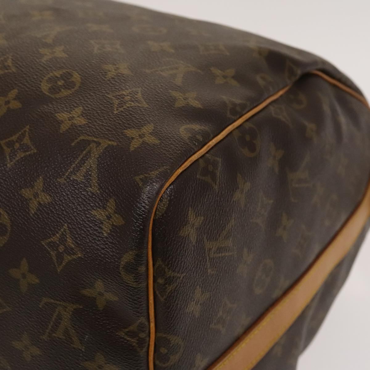 Louis Vuitton Keepall Bandouliere Bag Monogram Canvas, BROWN, CANVAS, Travel bag