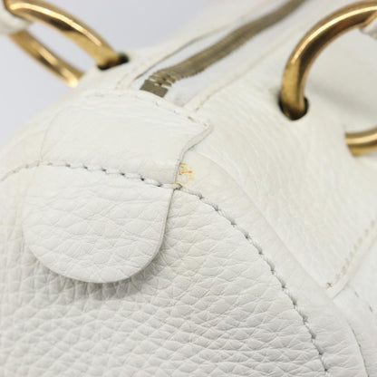 Celine Handbag Leather, White, Leather, Handbag