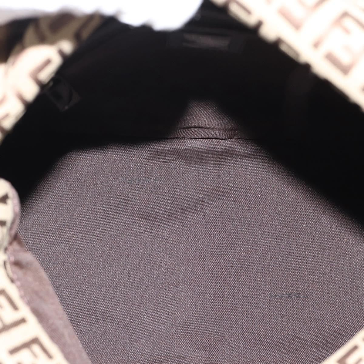 Fendi Mamma Baguette Canvas, Beige, Canvas, Handbag