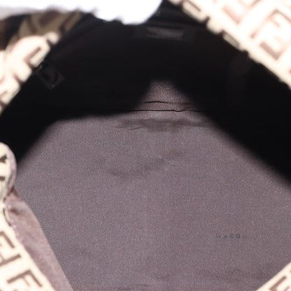 Fendi Mamma Baguette Canvas, Beige, Canvas, Handbag