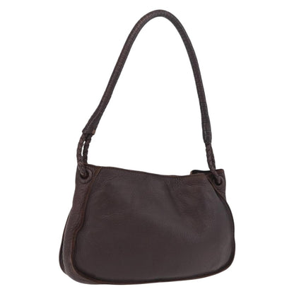 Bottega Veneta Shoulder Leather, Brown, Leather, Shoulder Bag