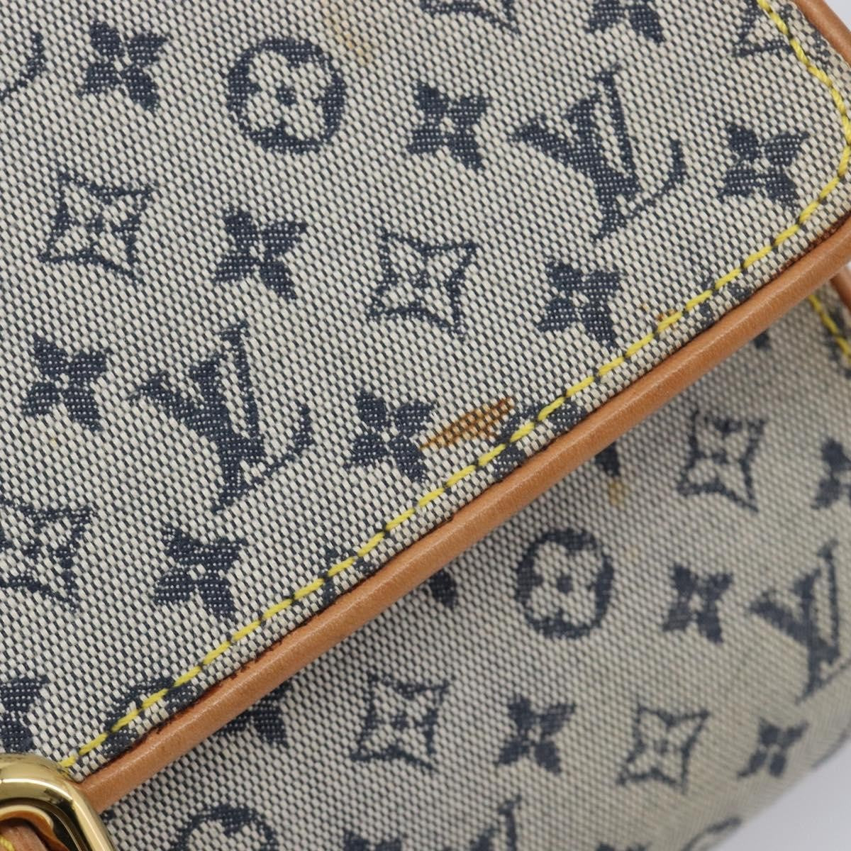 Louis Vuitton Camille Mini Lin, Blue, Canvas, Handbag