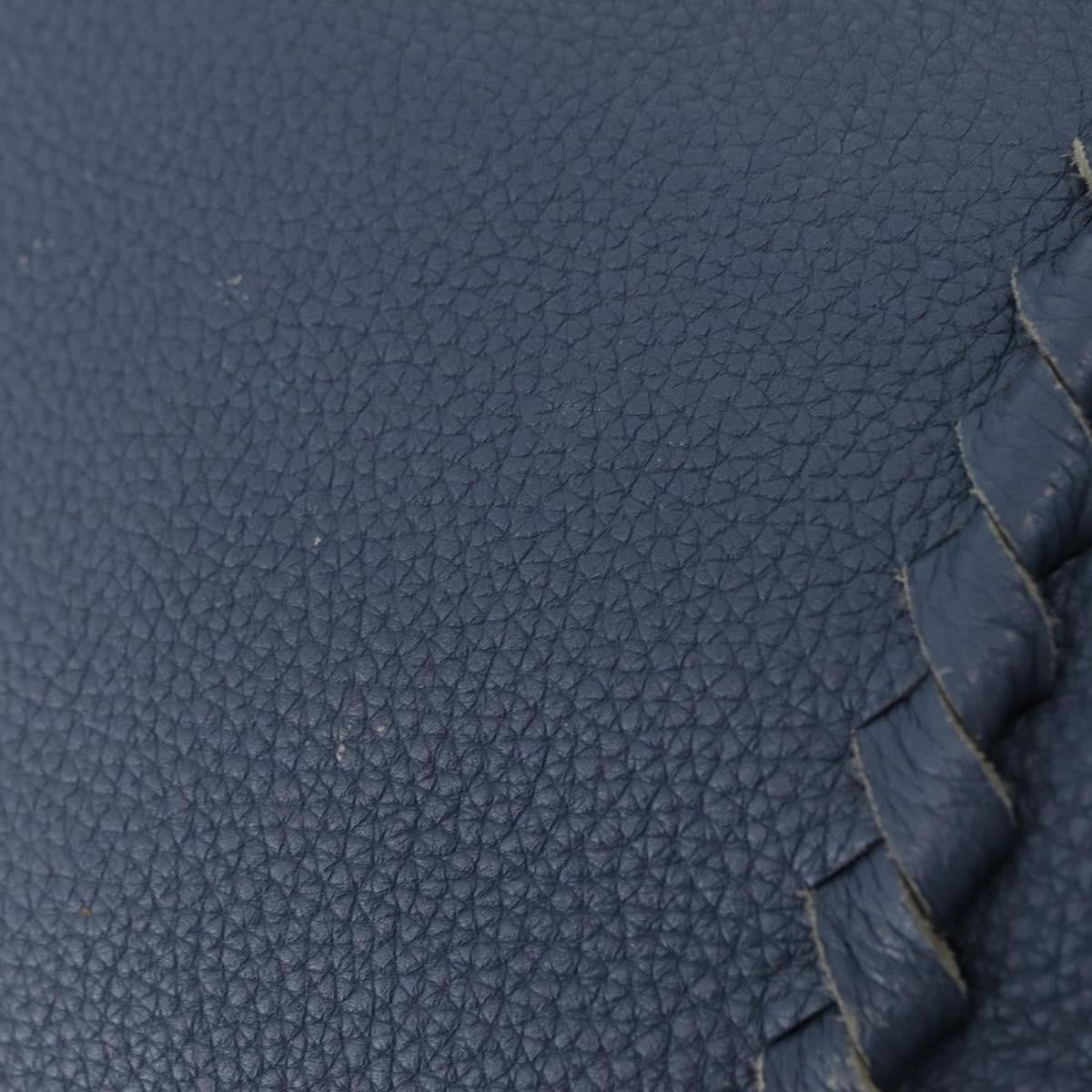 Bottega Veneta Zip Hobo Cervo with Intrecciato Detail, Blue, Leather, Shoulder Bag
