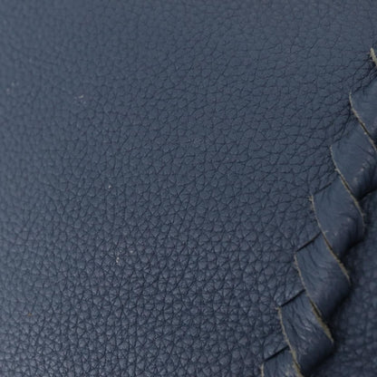 Bottega Veneta Zip Hobo Cervo with Intrecciato Detail, Blue, Leather, Shoulder Bag