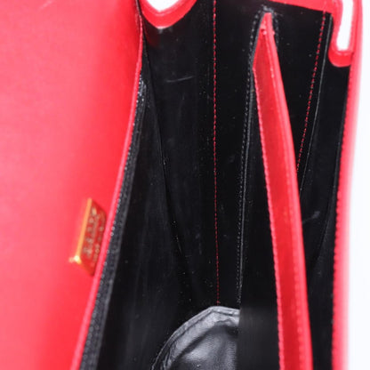 Bally Vintage Leather, Red, Leather, Shoulder Bag