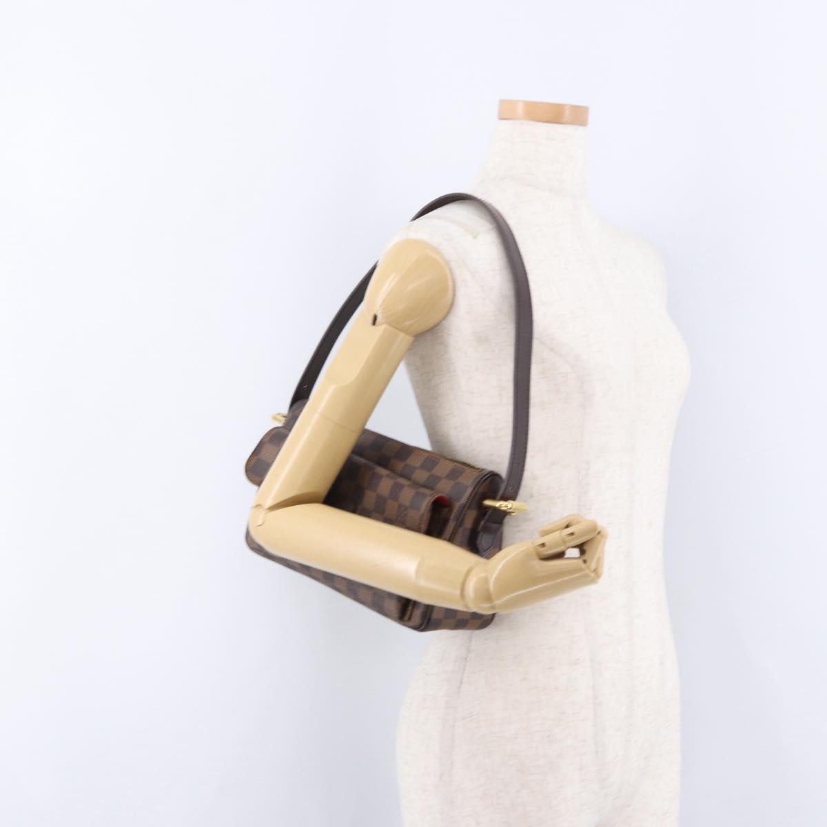 Louis Vuitton Ravello Damier Ebene, Brown, Canvas, Shoulder Bag