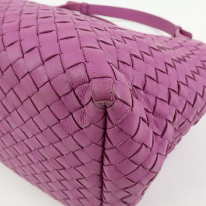 Bottega Veneta Garda Intrecciato Nappa, Purple, Leather, Handbag
