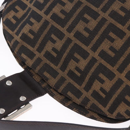 Fendi Baguette Pochette Zucca Canvas, Brown, Canvas, Clutch