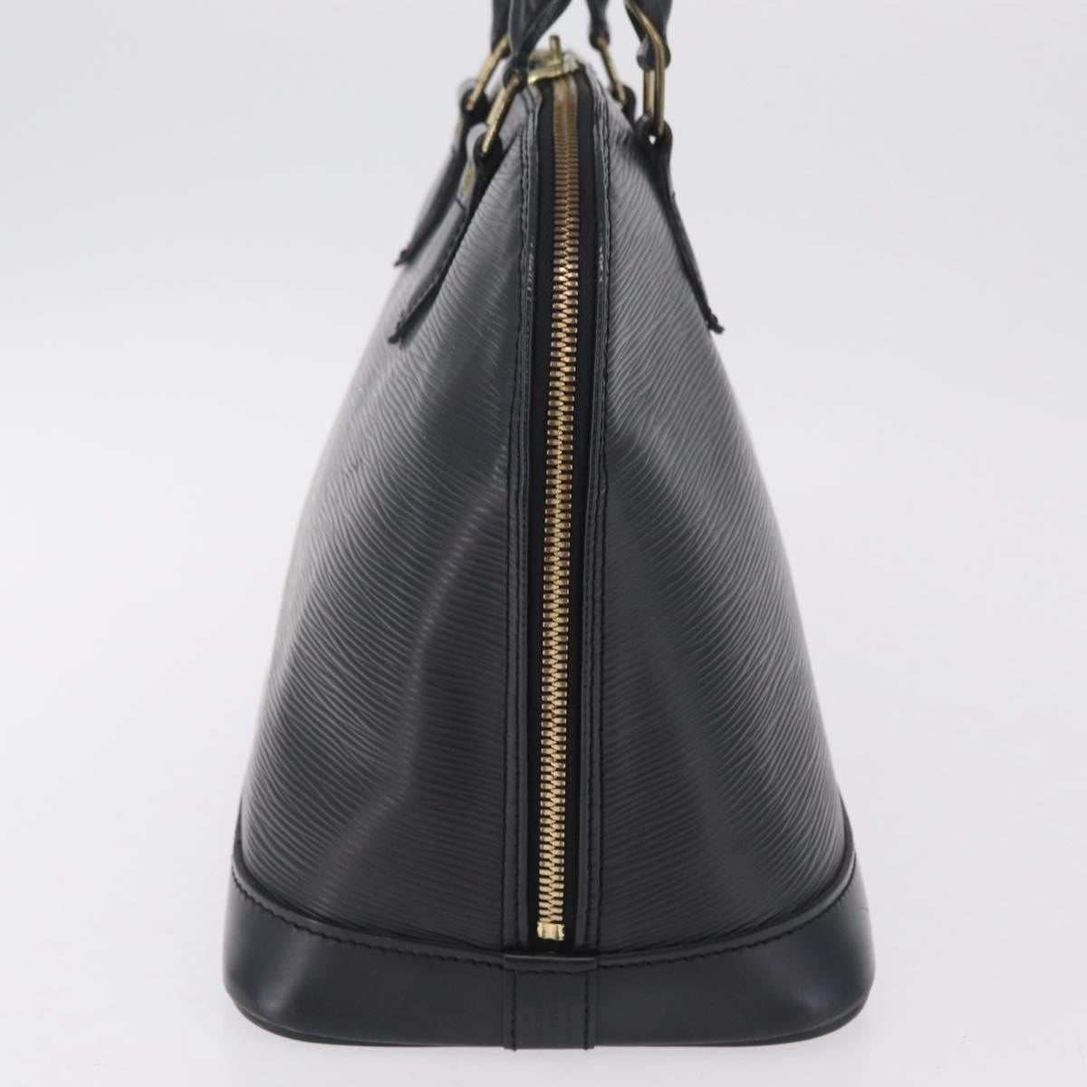 Louis Vuitton Alma Epi Leather, Black, Leather, Handbag