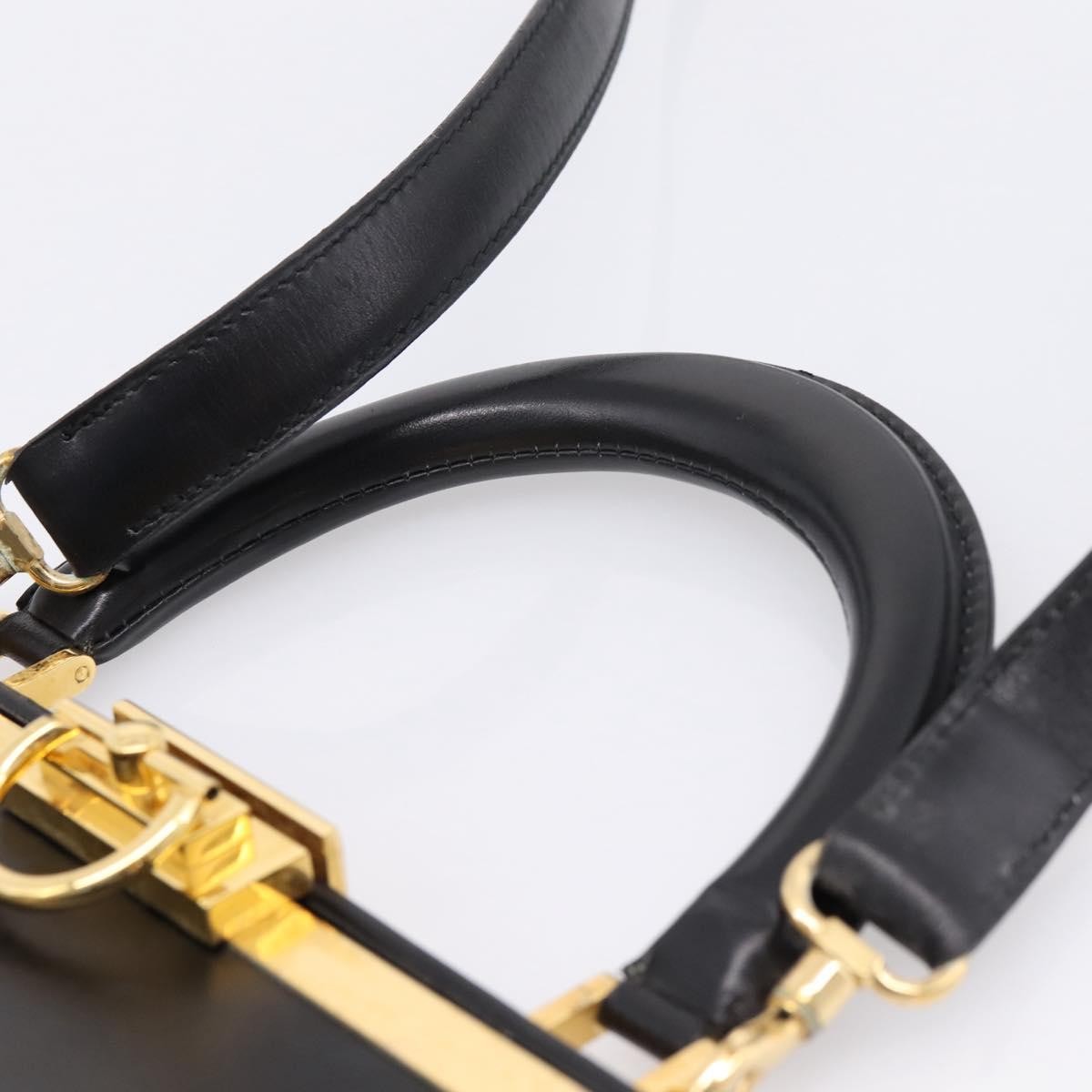 Christian Dior Shoulder Leather, Black, Leather, Shoulder Bag