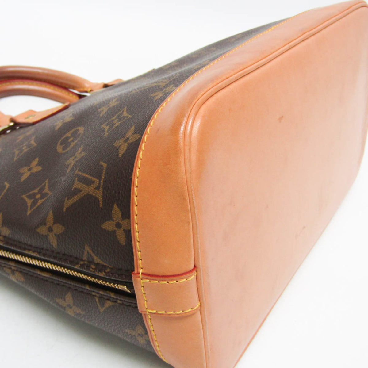 Louis Vuitton Alma Monogram Canvas, Brown, Canvas, Handbag