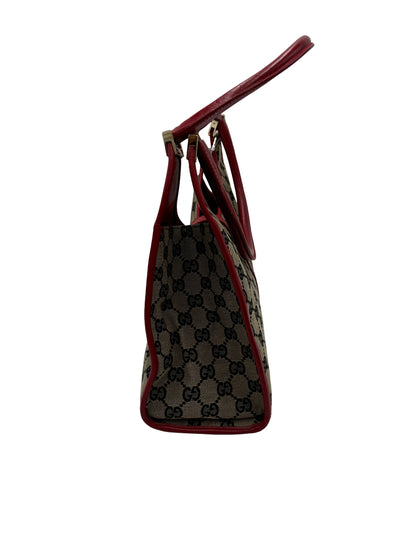 Gucci Vintage Jackie O Hobo Canvas and leather, Beige, Canvas, Shoulder Bag