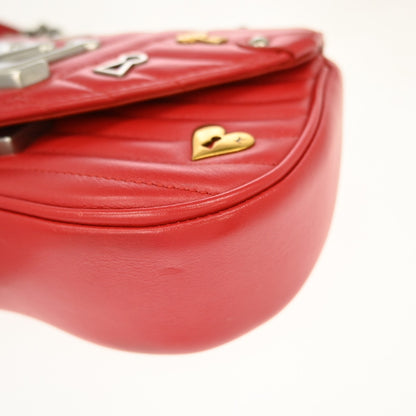 Louis Vuitton New Wave Chain Limited Edition Love Lock Quilted Leather, Pink, Leather, Handbag