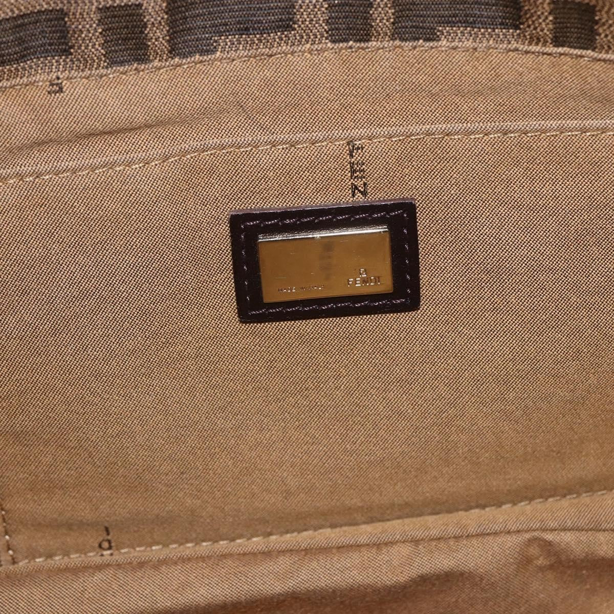 Fendi Chef Zucca Canvas, Brown, Canvas, Tote Bag