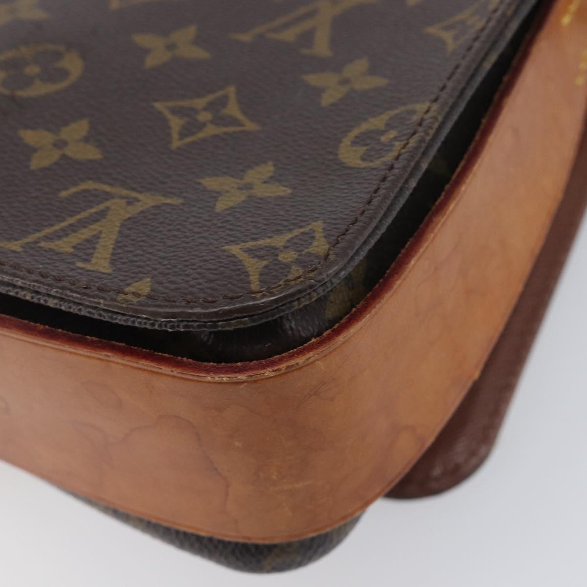 Louis Vuitton Cartouchiere Monogram Canvas, Brown, Canvas, Handbag