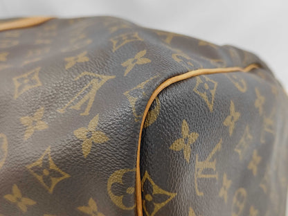 Louis Vuitton Keepall Monogram, Brown, Canvas, Travel Bag